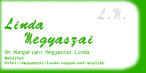 linda megyaszai business card